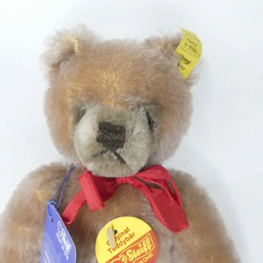 Steiff Teddy Bear Mohair Jointed NWT Vintage 10